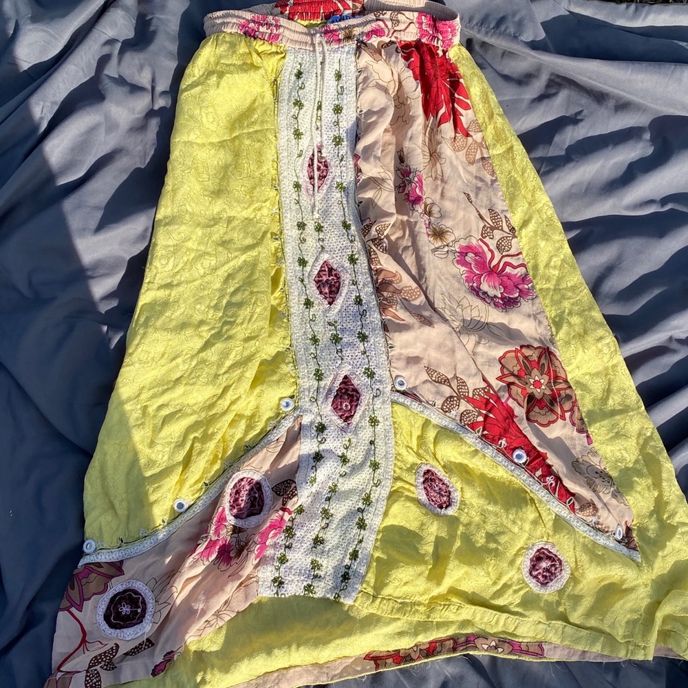 hippie maxi skirt